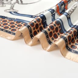 Fashion Square Silk Scarf Women Printed Chain Satin Neckerchief Mulim Hijab Luxury Shawl Hairband Bandana Foulard 90*90cm