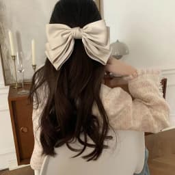 1pc Korean version autumn and winter new black bow hair clip, hair clip, back of the head clip, top clip, hair accessory