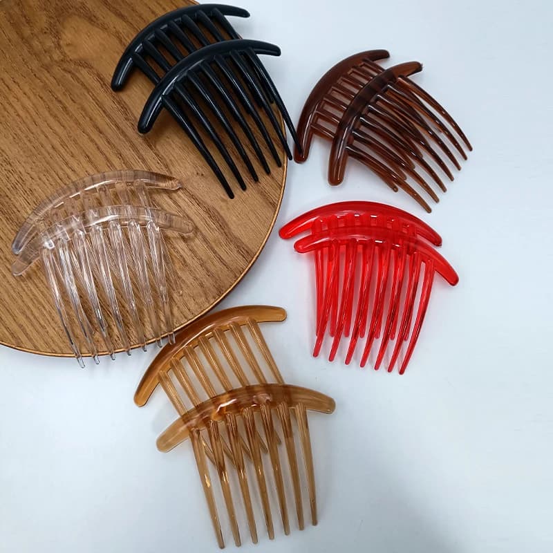 2/8 PCS 7 Teeth PC Material Plastic Hair Combs Headdress Comb with Teeth Insert Comb Lady Hair Accessories