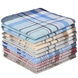 12-Pack Pure Cotton Soft and Comfortable Handkerchiefs, Unisex Handkerchiefs, Wedding Season Gifts, Pocket Towels