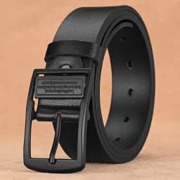 Leather Men's Belt Fashion Metal Alloy Pin Buckle Adult Luxury Brand Jeans Business Casual Waist Male Strap Brand