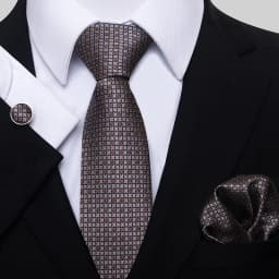 Fashion Brand Hot Sale Blue Plaid 8 cm Tie Pocket Squares Cufflink Set Necktie Men Wedding Accessories Fit Formal Party