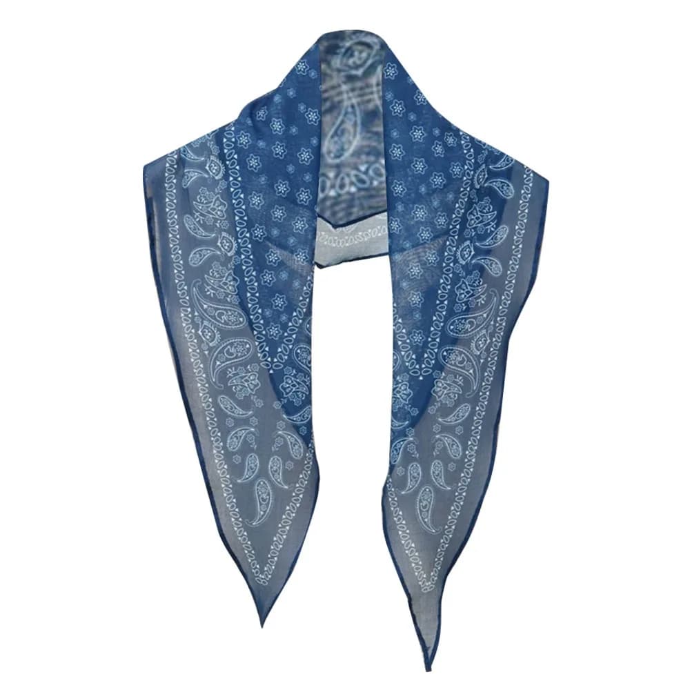 New Fashion Cashew Nut Silk Scarf Thin Bib Sunscreen Neckerchief Decoration High End Neck Clavicle Protection Spring Autumn