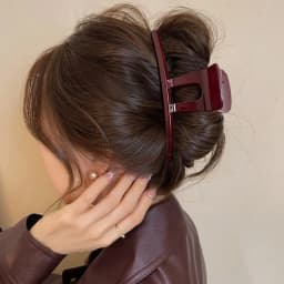 1PC Ancora Red Grab Clip Premium Sense New Clip Headdress Hair Clip Female Back of Head Large Shark Clip Hair Accessories