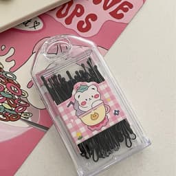 30Pcs/set Fashion Solid Black One Letter Hairpins Hair Clips For Women Girls Party Hair Accessories