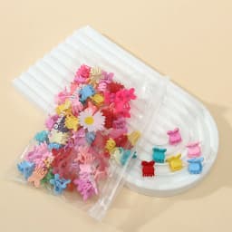 30Pcs/Bag 1.5cm Woman Mini Hair Claws Colorful Crab Hair Clips for Girls Baby Sweet Hairpins Hair Accessories Barrettes Gift