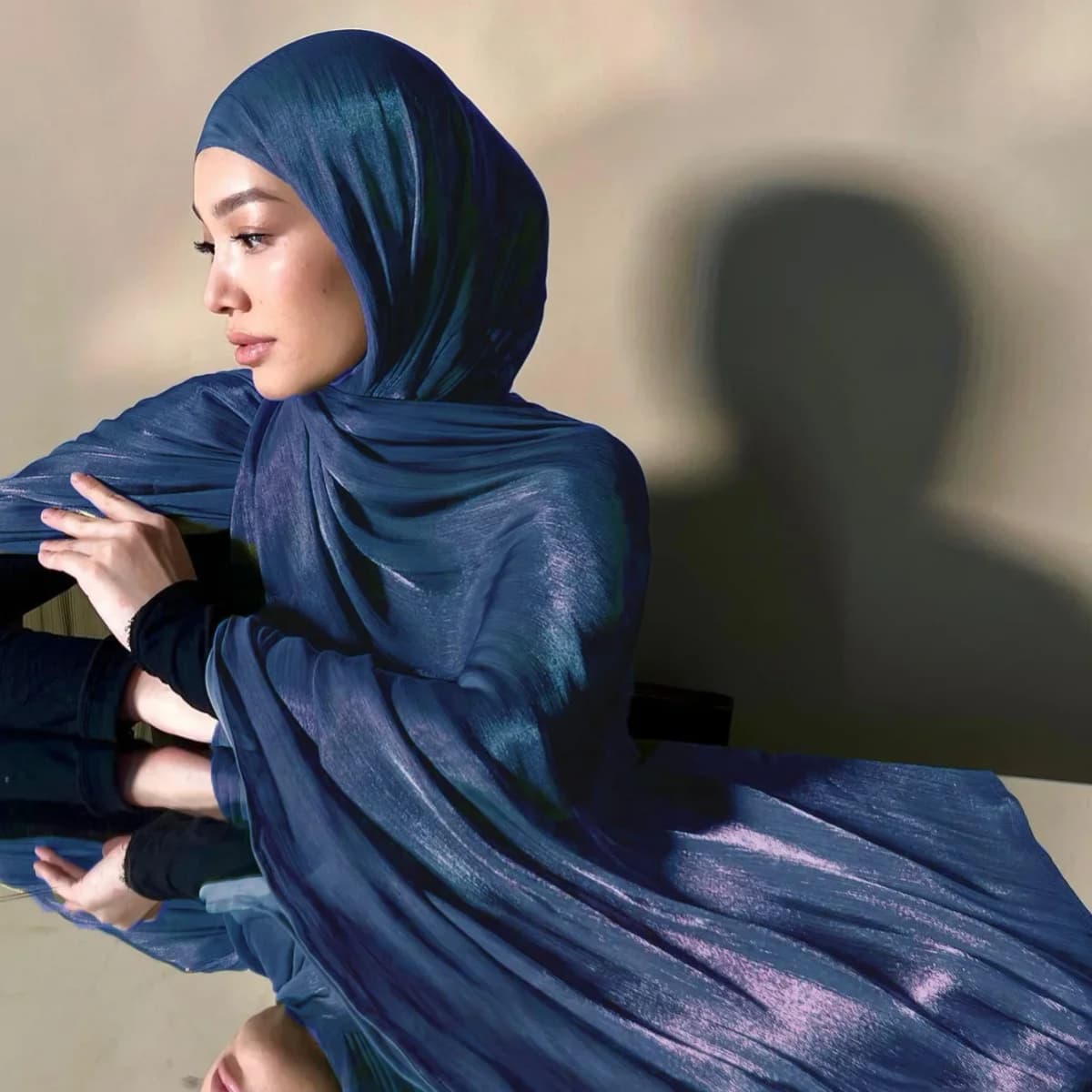 180cm Solid-Color Headscarves, Imaited Silk Scarves, Thin Large Gauze Scarves, Travel Sun Protection Shawls, Island Silk Scarves