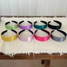 Fashion Wide Satin Silk Hairbands Women Bright Solid Color Headbands High Quality Sweet Headwraps Non-slip Hair Hoops Headwear