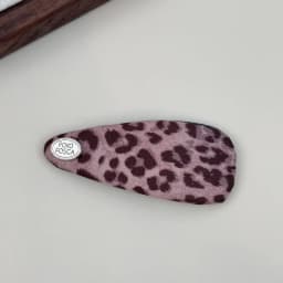Sexy Pink Leopard Print Headband Hairclips Scrunchies High Quality Pink Purple PU Leather Leopard Hair Ties Barrettes Hair Claws