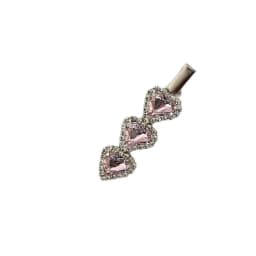 Temperament light luxury love rhinestone hairpin edge clip fashion personality crooked peach heart duck bill clip bangs clip new