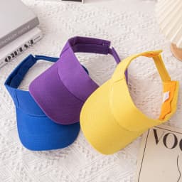 Unisex Summer Baseball Cap Casual Empty Top Sun Visor Tennis Cap for Children Outdoor Group Activities Solid Sunscreen for Boys