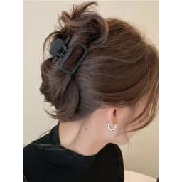 2pcs Women's Square Lightweight Hair Claw Clip Fashionable Elegant Hair Accessory Clip Suitable Hair Styling Makeup