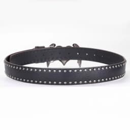 Casual Trendy Punk Rivet Belts Y2k Double Hole Eyelet Grommet Gothic Waistband Versatile Buckle Waist Belt