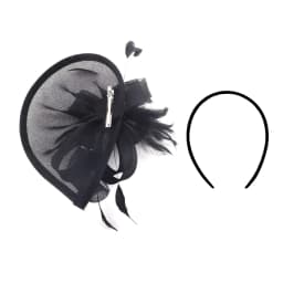 New Charming Fascinators Feather Wedding Drop Mesh Hat Flower Bride Cocktail Tea Party Headwear Women Hat Headban Hair Accessory