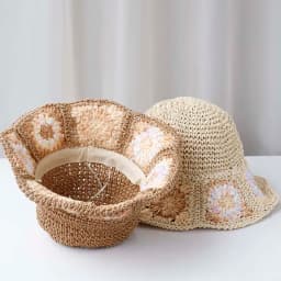 NEW Women Sun Hat LACE FLOWER Wide Large Brim Beach Hats Womens Summer Straw Hat Foldable Chapeau Femme Beach UV Protection Cap