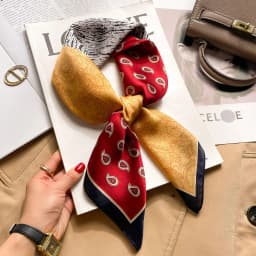70cm Hair Print Silk cool Feeling Scarf For Women Fashion NeckTie Hand Bag Foulard Wrist Kerchief Shawl Wraps Hajib Lady