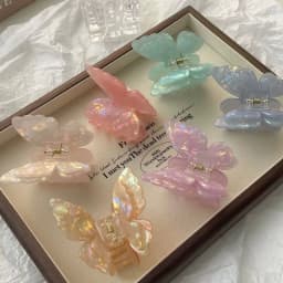 Fashion Fairy Butterfly Hair Claw for women Sweet Hair Clip girls Butterfly hairclaw Shark Hairpin Lady Crab Hair pin Headwear