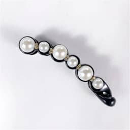 Fashion Rhinestones Pearl Hairpin Barrettes Classic Banana Clips For Ponytail Holder Women Girls Daily Headwear