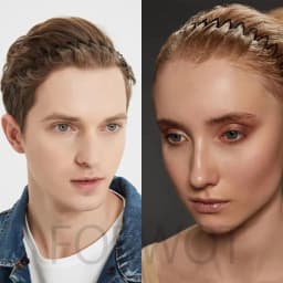 Unisex Metal Wavy Spring Hair Hoop Black Non Slip Outdoor Sports Headbands For Women Men Hair Accessories Face Washing Hairband