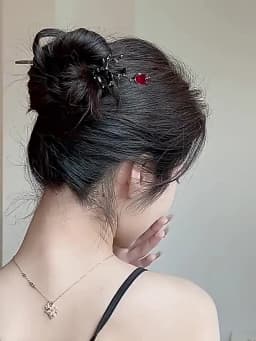 Modern Hair Stick Flower Metal Hairpin Forks For Women Hair Chopsticks Hair Accessories New Chinese Hanfu Hair Jewelry Gifts