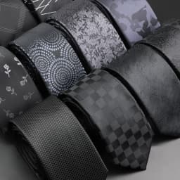 6cm Black Polyester Tie For Men Plaid Stripe Paisley Flower Necktie Wedding Business Groom Formal Collar Accessories Gift