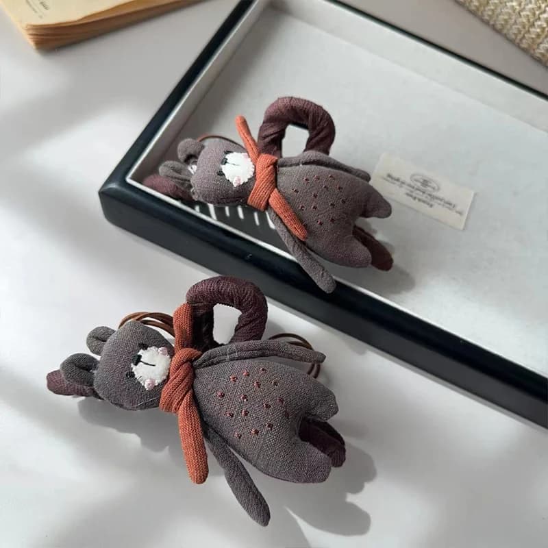 1pc Cute Scarf Bear AB Face Catching Cartoon Animal High End Haircut Shark Clip Hair Accessories New Style