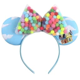 Up Disney Mickey Mouse Ears Headbands for Girls Kids 3D Hot Air Balloon House Bow Hairband Women Adult Headwear Hair Accessories