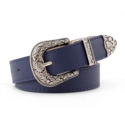 Gothic Retro Women's Belt Fashion Casual Versatile Jeans Accessories Girdle Silver Pin Buckle Leopard Print Pu Leather Waistband