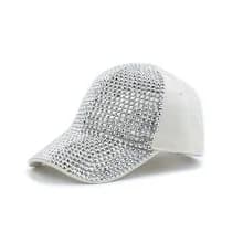 New Fashion Women Diamond Inlay Cap Spring Summer Hip Hop Kpop Dance Baseball Caps Simple Plain Party Street Hat