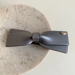 2025 New Premium Acetic Acid Hairpin Women's Back of Head Bow Hair Accessories Semi-Tie Hair Spring Clip Side Clip