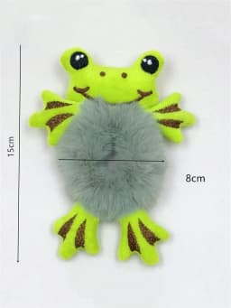 Women's Cute Cartoon Frog&Panda&Yellow Duck Plush Hair Ties, Ponytail & Bun Hairstyle Accessories With Elastic Bands For Women