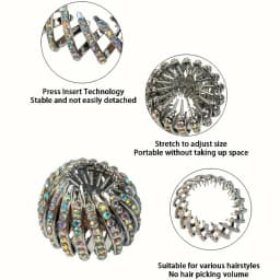 Ponytail Hair Rings Clips Hair Clips Women Bird Nest Shaped Hair Hairpin Simple Magic Lazy Braider Tool Women Hair Accessories