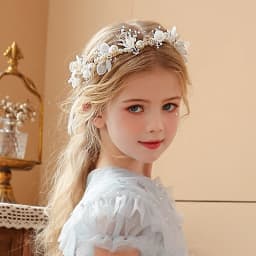 1pc Children Hair accessories Forest style Flower wreath Extremely fairy-like Hairband Hair hoop Princess Flower girl Hairpin fo