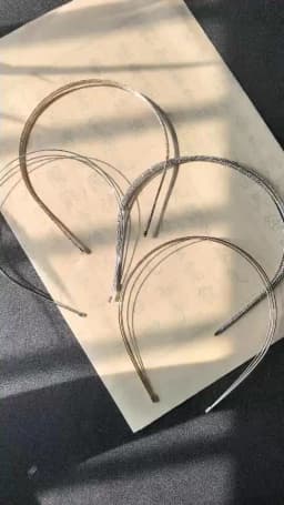 New Thin Headbands for Women Multilayer Alloy Hair Hoop Double Root Metal Hair Bands Hair Accessories Smooth Head Hoop Wholesale