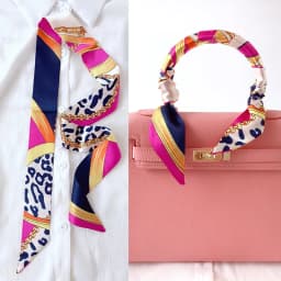 Woman Skinny Silk Scarf 90cm*4cm Long Hair Strip Silk Ribbon Small Neck Scarves Bag Handle Ribbon Scarf Kerchief Ladies Tie
