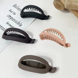 1/4pcs Matte Banana Hair Clips Simple Elegant All-Match Design Versatile Hair Accessories for Daily Casual Special Gatherings