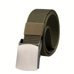 New Men's Tactical Waist Belt Alloy Buckle Casual Canvas Belts With Quick Detachable Outdoor Belt, Outdoor Training Hiking Belt