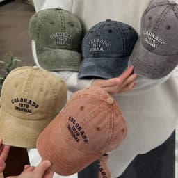 Retro Colorado Letter Embroidery Baseball Caps Spring Summer Cotton Adjustable Casual Hat Hip Hop Streetwear Sun Hats For Baby