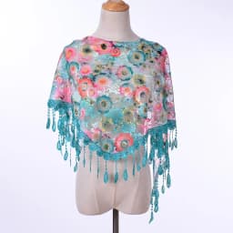 New Muslim Head Wrap Lace Tassel Triangle Scarf Women Flower Shawl Elegant Breathable Wedding Outdoor Accessories 50*150cm
