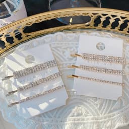 3Pcs/set Super Sparkling Rhinestone Word Clips High-end Side Bangs Hairpin for Women Korean Style Hair Accessories