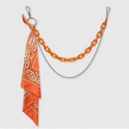 High street pants chain accessories ins hip hop pendant acrylic plastic pants chain square towel men's and women's fluorescent