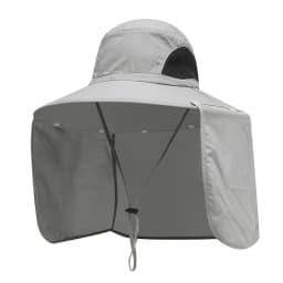 100%Polyester Men's Hat Summer Outdoor Sun Protection Wide Brim Hat Anti-Uv Sun Hat Shawl Removable Mountaineering Fish Hats