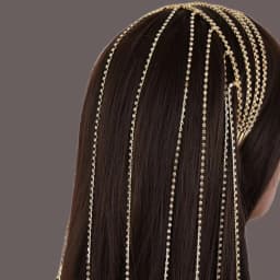 Diamond tassel personality style multi-layer headband Europe and America exaggerated rhinestone tassel temperament headband fash