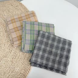 2025 British Style 100% Cotton Scarf Retro Plaid Women Shawls And Wraps Lady Travel High Quality Large Vintage Scarves 75x180cm