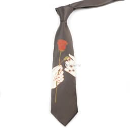 Men's Vintage Imitation Silk Ties 8cm Animal Mathematical Formula Architecture Retro Printing Necktie Party Suit Shirt Accessory