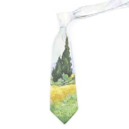 Men's Vintage Imitation Silk Ties 8cm Animal Mathematical Formula Architecture Retro Printing Necktie Party Suit Shirt Accessory