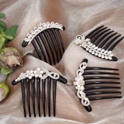 New Women Comb Clip Hairpins Rhinestone Pearl Hairclip Claws Barrettes Hair Combs Hair Maker Bun Hair Accessories Headwear