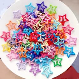 10pcs/set Cute Colorful Star Waterdrop Shape Hair Clips for Girls Children Lovely Hair Decorate Hairpins Kids Hair Accessories