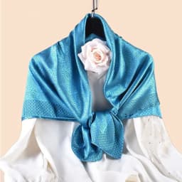 Luxury Floral Print Silk Square Scarf Women Soft Satin Kerchief Neckerchief Head Hijab Lady Headband Foulard Bag Ribbo 90x90cm