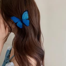 Fairycore Blue Butterfly Duck Hair Clips For Women Pastoral Style Fairy New Premium Design Sense Fashion Luxury Accessories K1